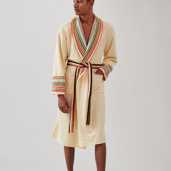 NWT the brightside by rocky barnes SAND VENICE ROBE - Picture 3 of 8